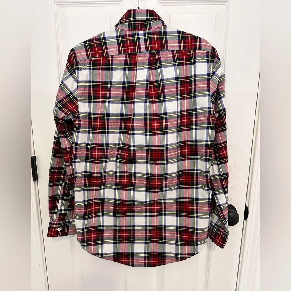 Plaid Brushed Oxford Shirt size small